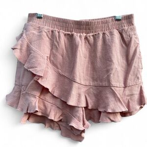 Alice Rose Ruffled Mauve Shorts